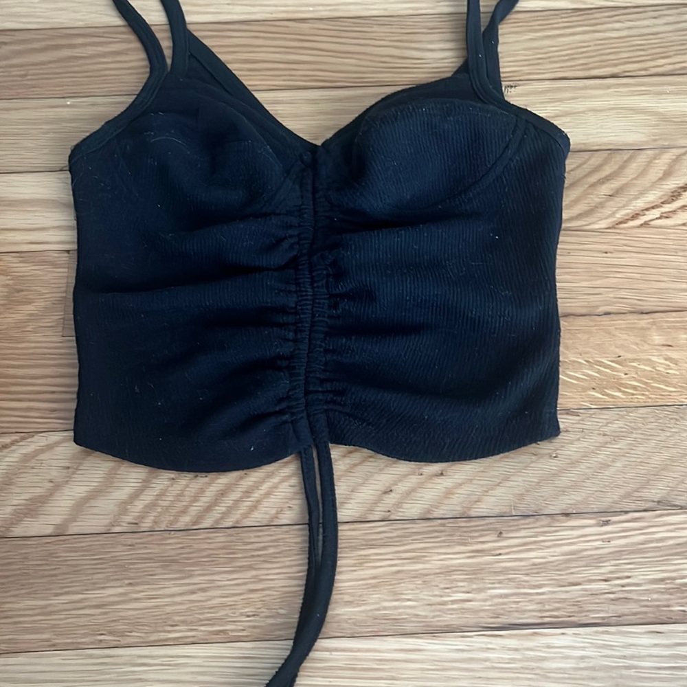 Black crop top